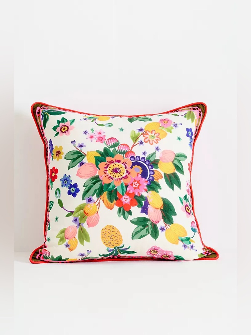 New Anthropologie Lannie Tropical Printed Indoor/Outdoor Throw Pillow